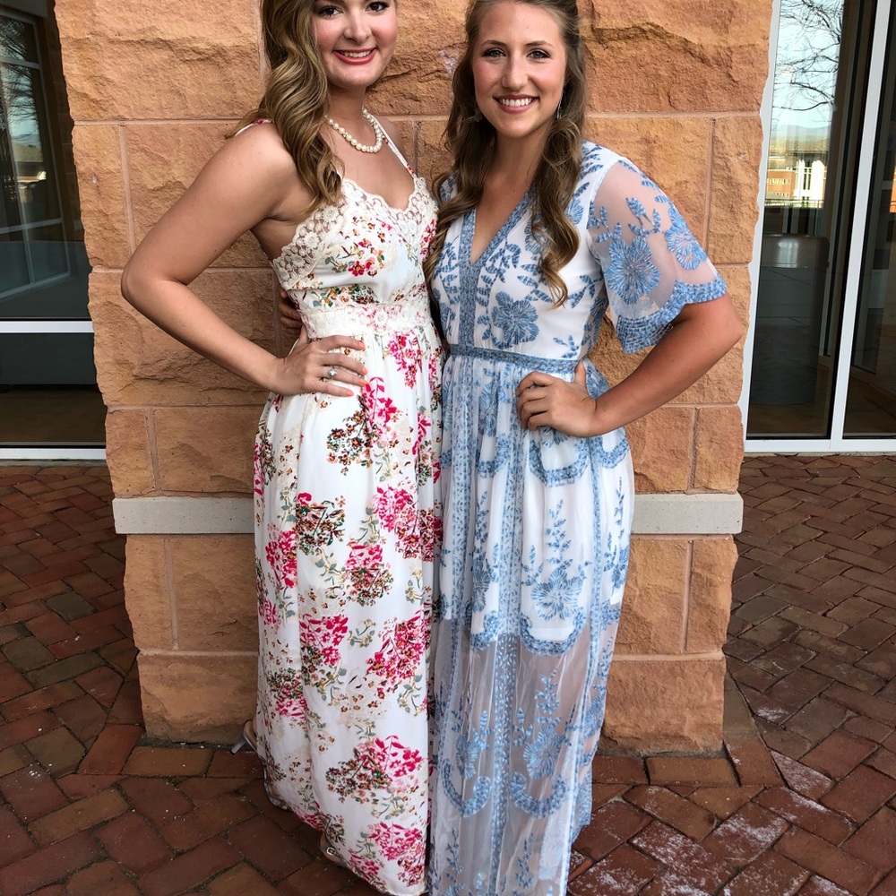 Spring Floral formal dress